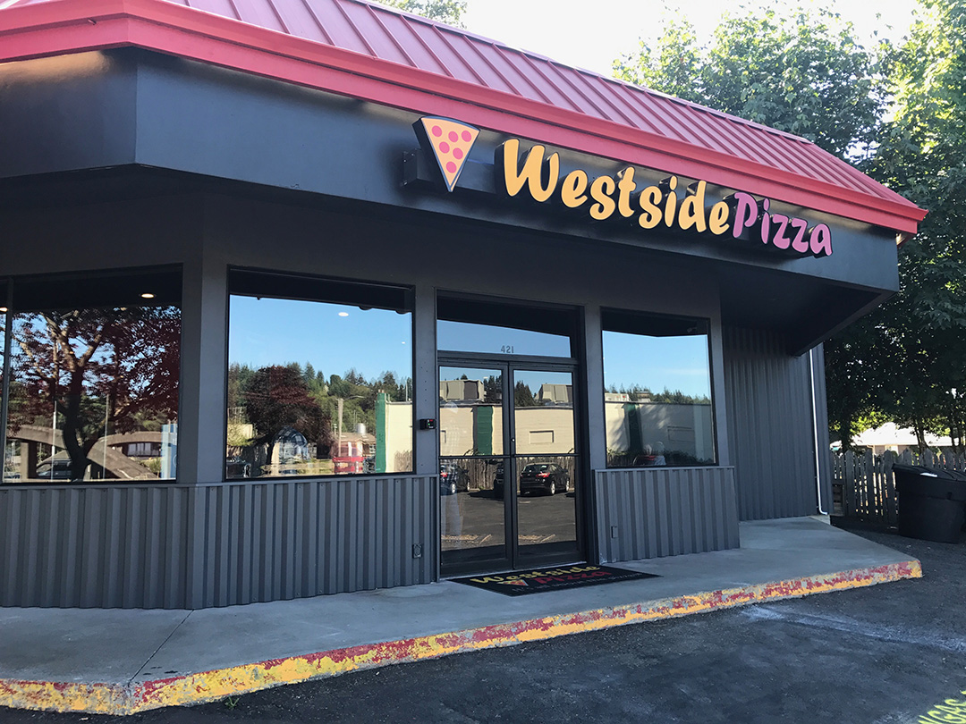 Shelton Westside Pizza Store front from the street