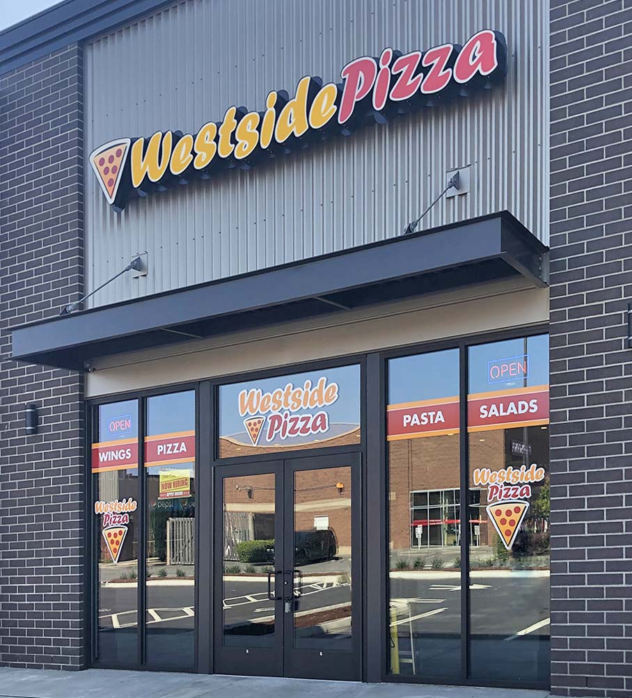 Westside pizza storefront in Ferndale, Washington